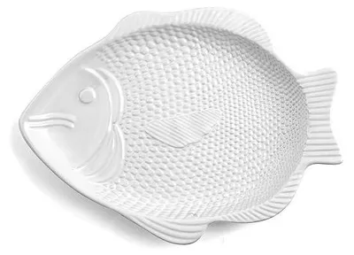 Produktbild von HOME Keramik Fischteller 37X28X3 Tischaccessoire