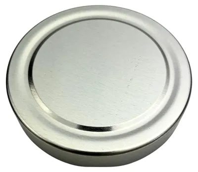 Produktbild von 52x DEEP Twist Off Ersatzdeckel Schraubdeckel Metalldeckel für 500 g Rundglas TO 82mm Deckelfarbe Silber