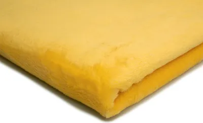 Obrázok produktu pre Minkee Plyšová hladká obojstranná Umelá kožušina žltá 50 x 160 cm
