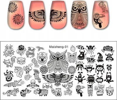 Produktbild von MaiSheng-01 Nagelkunst-Stempelplatte
