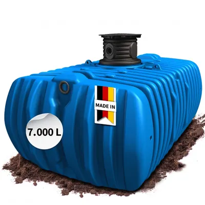 Productafbeelding van 4rain FLAT XL vlaktank 7000 L incl. schachtverlenging, AI-gegenereerde afbeelding