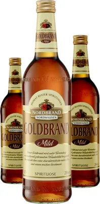 Produktbild von 3 x Nordbrand Nordhausen Goldbrand Weinbrand