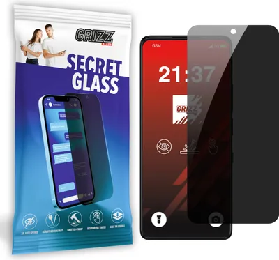 Zdjęcie produktu dla GrizzGlass SecretGlass Privacy screen protector dla TCL 50 Pro NxtPaper - Czarny