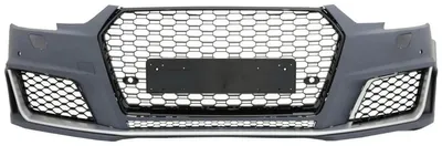 Produktbild von Stoßstange für Audi A4 B9 8W 2016-2018 Quattro RS4 Look Bienenwabe Gitter Unterlippe.