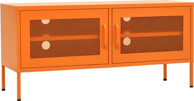 Obrázok produktu pre TV skrinka oranžová 105x35x50 cm oceľ