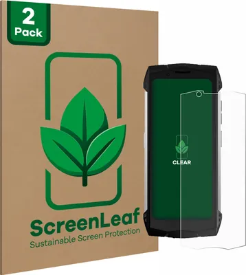 Produktbild von 2x ScreenLeaf Schutzfolie für Doogee S Mini nachhaltiger Displayschutz Display Schutz Folie Klar Transparent