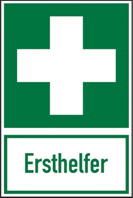 Produktbild von Dreifke® Rettungszeichen, Kombischild Ersthelfer | PVC langnachleuchtend | 20...