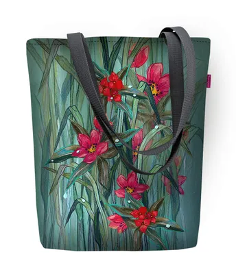 Immagine prodotto di Borsa a tracolla Sunny con cerniera shopper da donna 36x40 cm (formato A4) borsa tote in tessuto con motivo Flori