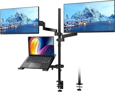 Obrázek produktu pro Monitor a montáž notebooku - Nastavitelné standardy - Ergonomika - 3 v-1 design - až 32 palců - černá