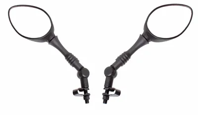 Produktbild von Motorradspiegel Paar M10 E4 Schwarz für ATV Quad Enduro Cross