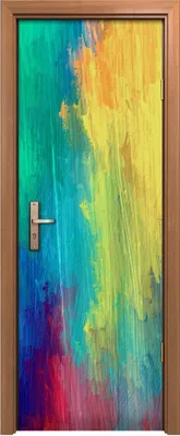 Produktbild von Türposter 70x200 cm Türaufkleber Türtapete Türfolie Klebefolie Abstrakte Kunst Malerei