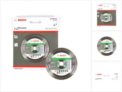 Immagine prodotto di Disco diamantato Bosch per Vetroceramica 76 mm per GWS 10.8-76 / 12V-76 ( 2608615020 )