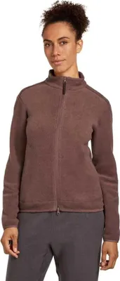 Produktbild von Icebreaker Merino Blend 800 Realfleece™ Classic Pile Reißverschlusspullover Braun M Damen Braun M
