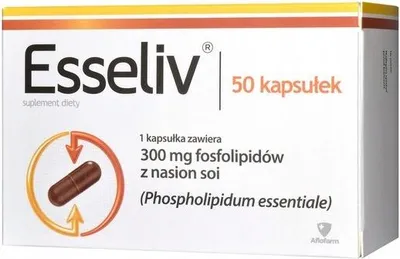 A product box for Esseliv dietary supplement.