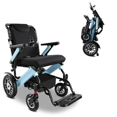 Produktbild von Elektrorollstuhl Elektrisch Faltbar Leicht bis 150KG, Faltbar, 25 km, seniorenmobil 2x250W, 6,00 km/h E-Rollstuhl