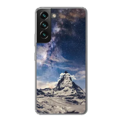 Produktbild von MuchoWow® Handyhülle Schutzhülle Hülle für Samsung Galaxy S22 Berge - Sterne - Universum - Jungen - Mädchen - Kinder Silikon Softcase Handy Hülle - Mobiltelefonhülle