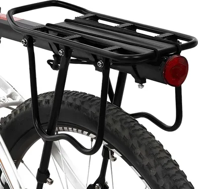 Immagine prodotto di Avizar, portapacchi posteriore in alluminio per biciclette fino a 50 kg, nero