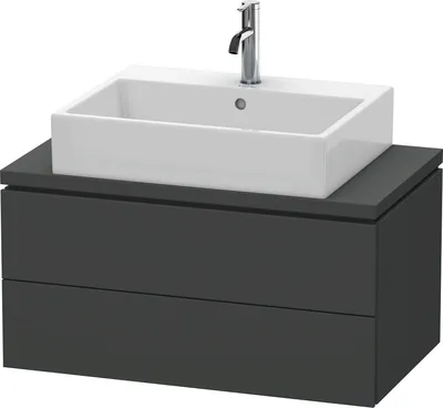 Produktbild von Konsolenunterschrank L-CUBE 400x820x477mm graphit matt graphit matt