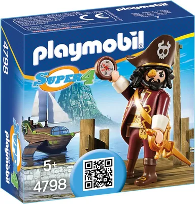 Image de PLAYMOBIL 4798 - Sharkbeard le pirate, figurine, figurine de collection