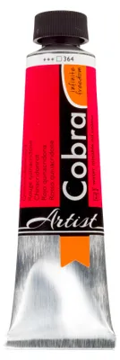Image de Cobra Artist Peinture à l'huile à mélanger avec de l'eau en tube 40 ml, rouge quinacridone 364