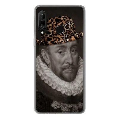 Produktbild von MuchoWow® Handyhülle Schutzhülle Hülle für Huawei P30 Lite Wilhelm von Oranien - Pantherdruck - Alte Meister Silikon Softcase Handy Hülle - Handyhülle