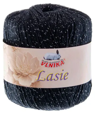 50g Strickgarn Lasie Sommergarn schwarz