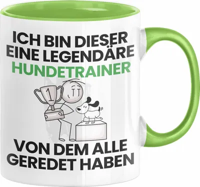 Produktbild von Hundetrainer Geschenk Tasse Lustige Geschenkidee Geburtstag für Hundetrainer Ich Bin Dieser Legendäre Hundetrainer Von Dem Alle Geredet Haben Kaffee-Becher (Grün)
