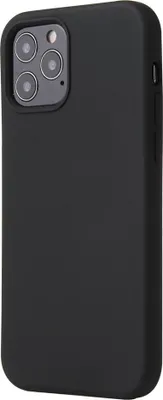 Produktbild von Mobigear Rubber Touch iPhone 12 Pro Silikon Hülle Backcover - Schwarz