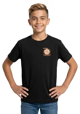 Produktbild von Spreadshirt Naruto Ichiraku Hidden Leaf Village Ramen Logo Teenager T-Shirt, 152/164 (12-14 Jahre), Schwarz