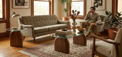 Produktbild von Couchtische Wohnzimmer Glas Modern Neu Luxus Holz Rechteckig Komfort
