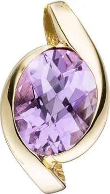 Produktbild von JOBO Anhänger 333 Gold Gelbgold 1 Amethyst lila violett Goldanhänger