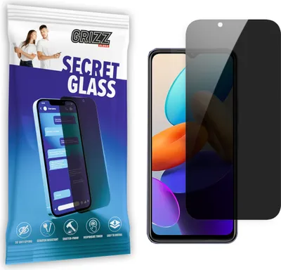 Zdjęcie produktu dla Ochraniacz ekranu GrizzGlass SecretGlass Privacy dla Vivo Y22s - Czarny
