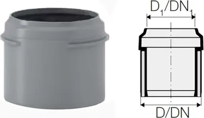 Produktbild von HT Reduzierstück Übergangsstück Ø 40/32 mm A/I, mit 1x Steckmuffe
