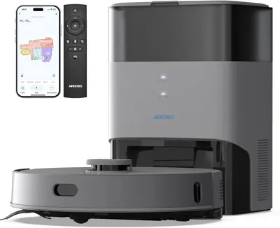 Productafbeelding van Robotstofzuiger - Robotstofzuiger met Afzuigstation - Automatische Stofzuiger - Dweilrobot
