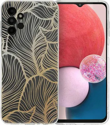 Produktbild von imoshion Design Hülle Samsung Galaxy A13 (4G) - Golden Leaves Transparent