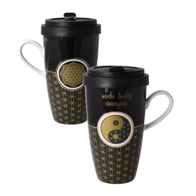 Immagine prodotto di Tazza Goebel Lotus To Go - Yin Yang Nero 23500651
