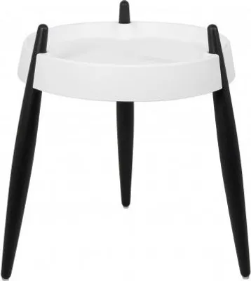 Produktbild von Zafferano Couchtisch LIOLÀ h47cm Weiß - Esche schwarz