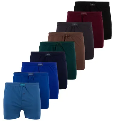 Produktbild von TEXEMP Herren Boxershorts Baumwolle 6er Pack Unterwäsche Short Boxer Unterhose Retro Bunt | B199 - L - 6 Stück