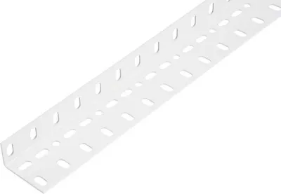 Produktbild von Conceptor Winkelprofil gelocht weiß 60x35x1 mm, 1m