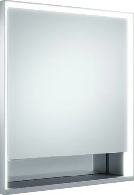 Immagine prodotto di KEUCO Royal Lumos Armoire de toilette encastrable 1 porte, porte courte, avec miroir chauffant, charnières à gauche, 650mm, 14311171204, 14311171204