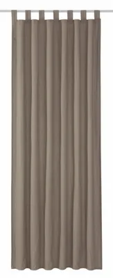 Produktbild von TOM TAILOR Blickdichter Schlaufenvorhang DOVE Grau 140 x 255 cm
