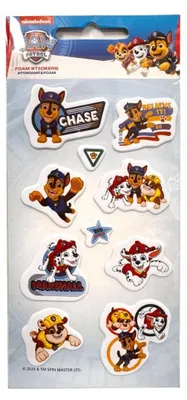 Produktbild von Paw Patrol Boys puffiges Schaumstoff-Aufkleberset