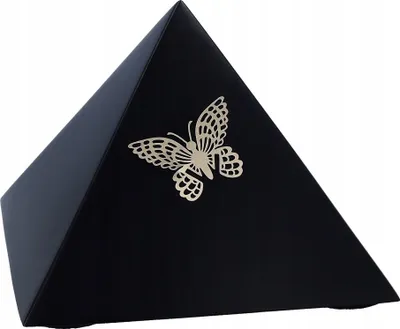 Produktbild von Pyramidenreliquiar Für Einen Teil Der Asche Nach Der Einäscherung. Kleine Urne Für Die Asche