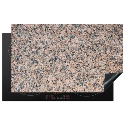 Produktbild von KitchenYeah© Herdabdeckplatte Granit - Stein - Muster - Design - Braun - Grau , 85x52cm, Küche Deko, Glaskeramikkochfeld Herdabdeckung, Abdeckplatte fùr Kochfeld