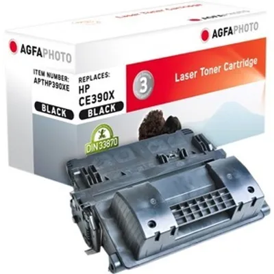 Produktbild von AgfaPhoto Kompatible Tonerkartusche, Schwarz, Ersatz für HP CE390X, 90X, 24000 Seiten, 24000 Seiten, Schwarz, 1 Stück(e)