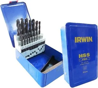 Obrázek produktu pro IRWIN 10502504, Vrtačka, Spirálový vrták do dřeva, 25 kusů
