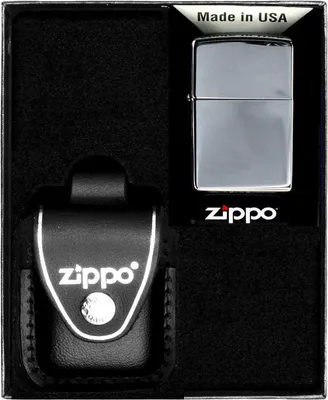 Zdjęcie produktu dla Zestaw Zippo Zapalniczka Chrome High Polished Prezentowy No3