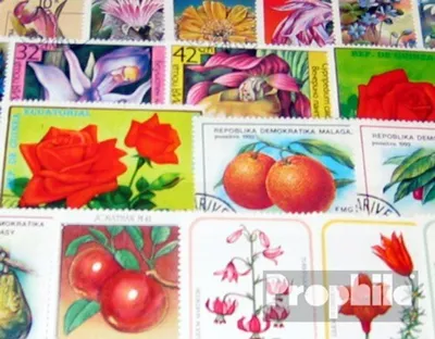 Produktbild von Briefmarken Motive 200 verschiedene Blumen und Pflanzen Marken