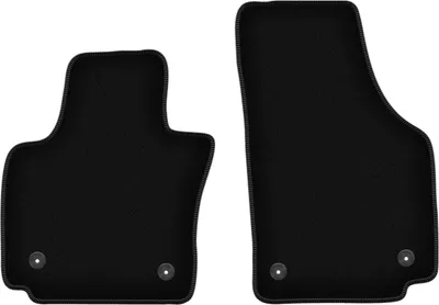 Image de Wielganizator Tapis avant de sol velours sur-mesure pour Seat Toledo III (2004-2012, minivan) noir, jeu 2 pièces, fixations