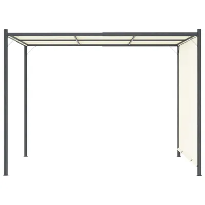 Immagine prodotto di Pergola VidaXL con tetto regolabile, bianco crema, 3x3 m, in acciaio